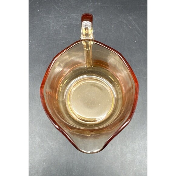 VTG Cambridge AMBER Glass Creamer & Open Sugar Set - Picture 9 of 12